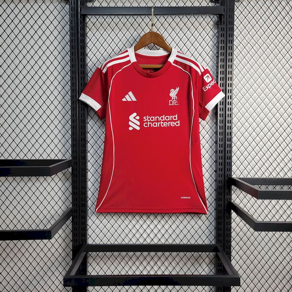 Liverpool 2025/26 Camisola Principal – Mulher