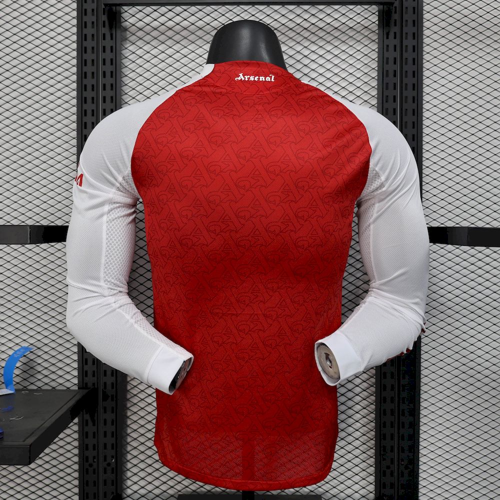 Arsenal 2025/26 Camisola Principal de Manga Comprida Versão Jogador – Homem