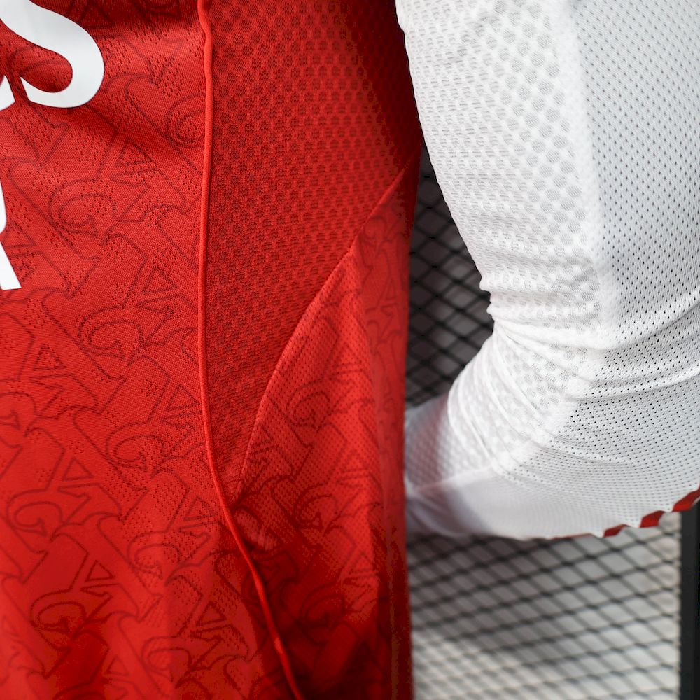 Arsenal 2025/26 Camisola Principal de Manga Comprida Versão Jogador – Homem