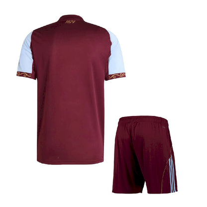 Aston Villa 2025/26 Conjunto Principal – Criança