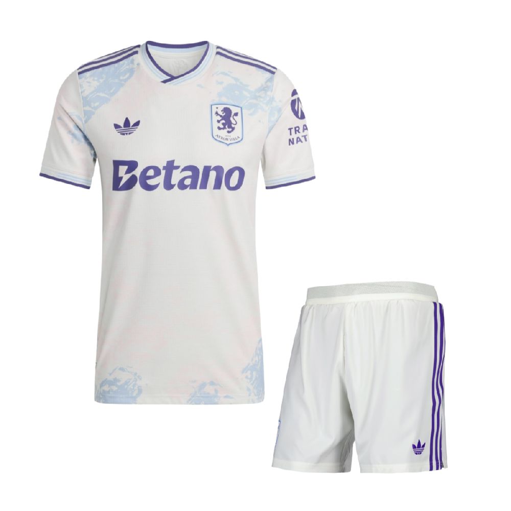 Aston Villa 2025/26 Conjunto Terceiro – Criança