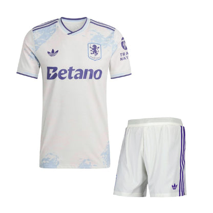 Aston Villa 2025/26 Conjunto Terceiro – Criança