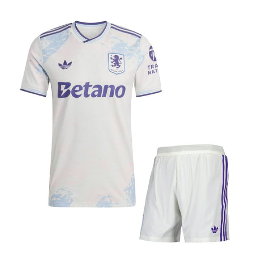 Aston Villa 2025/26 Conjunto Terceiro – Criança