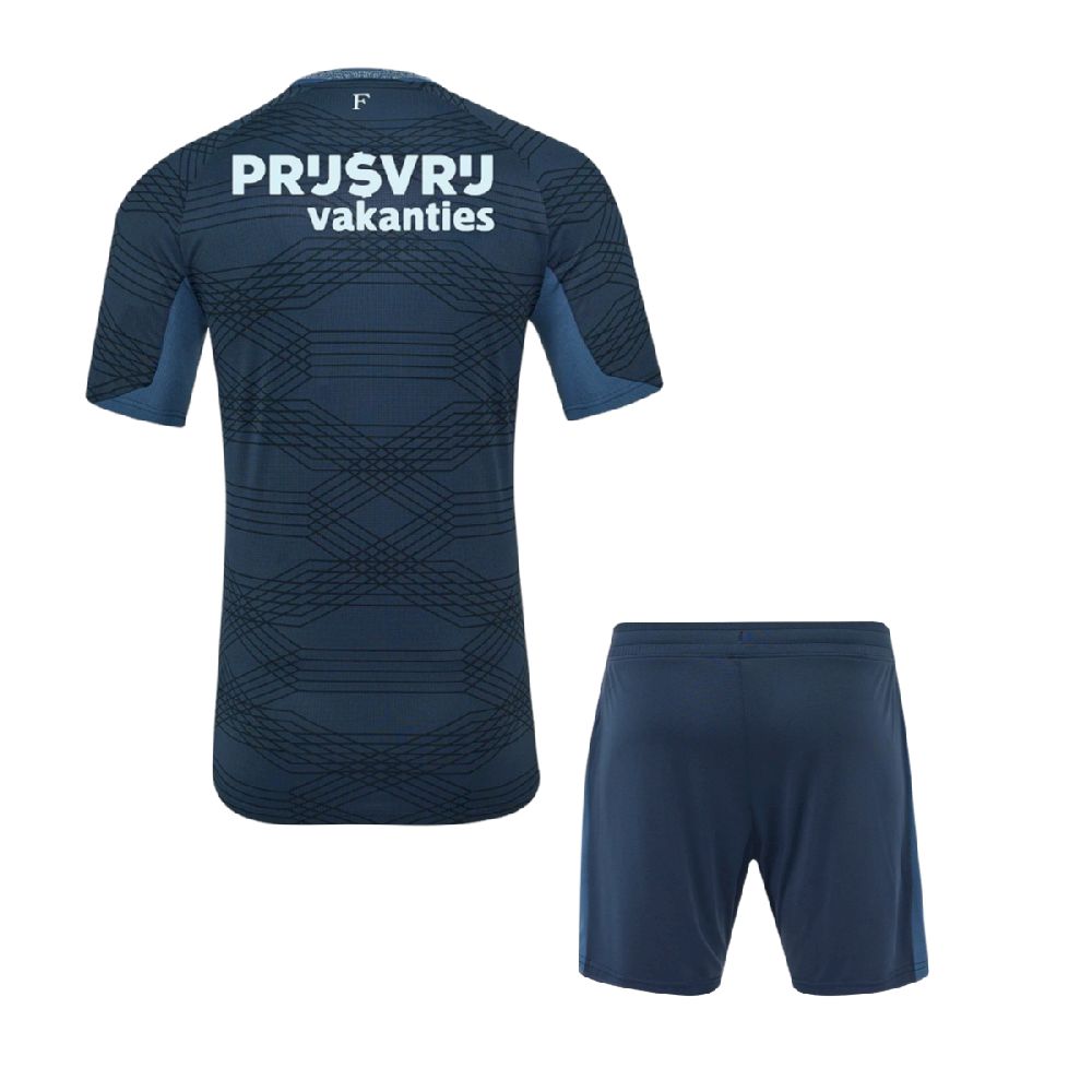 Feyenoord Rotterdam 2025/26 Conjunto Alternativo – Criança