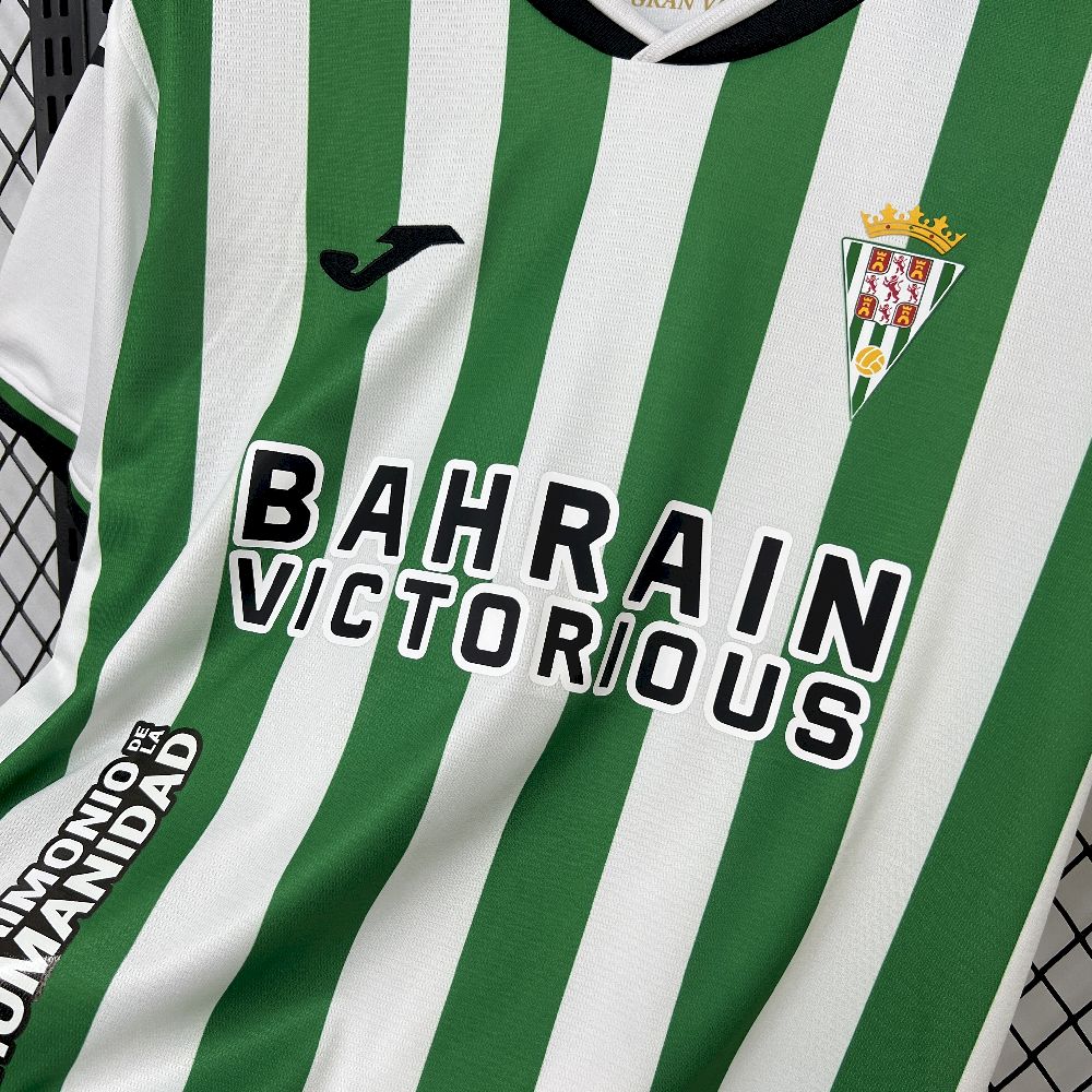 Cordoba CF 2025/26 Camisola Principal （Full sponsor） – Homem