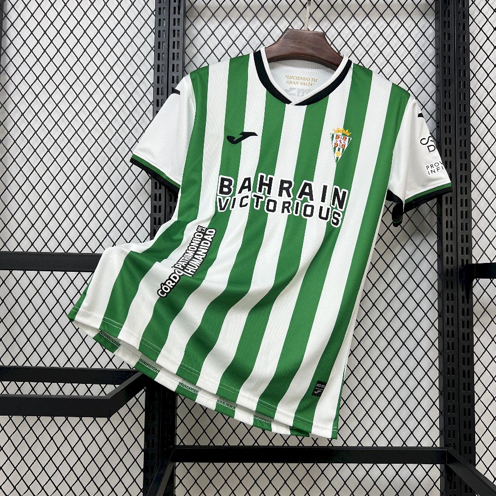 Cordoba CF 2025/26 Camisola Principal （Full sponsor） – Homem