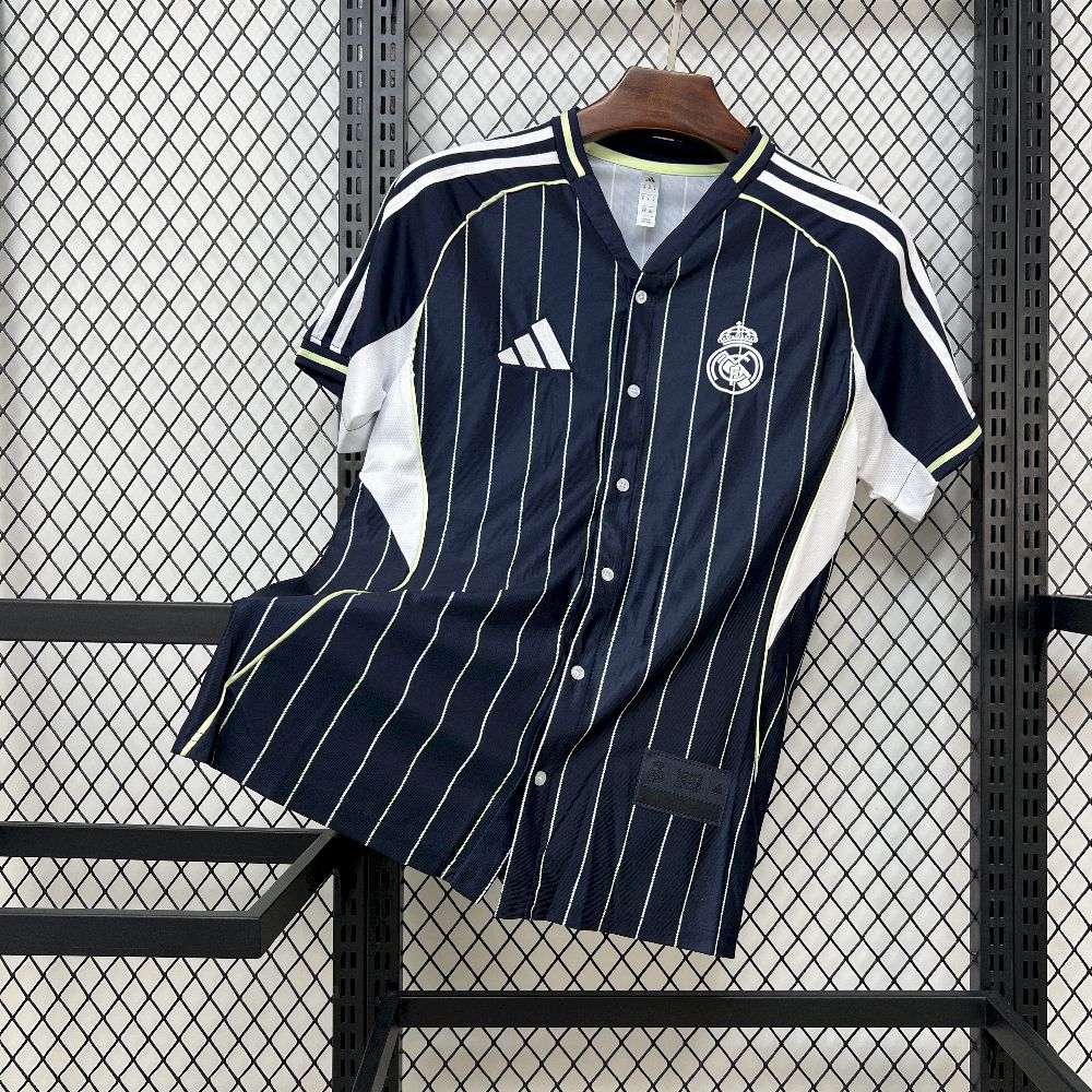 Real Madrid 2025/26 Camisola Basebol – Homem