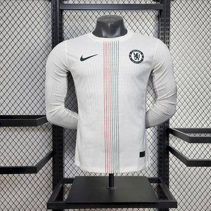Chelsea 2025/26 Camisola Alternativa de Manga Comprida Versão Jogador – Homem