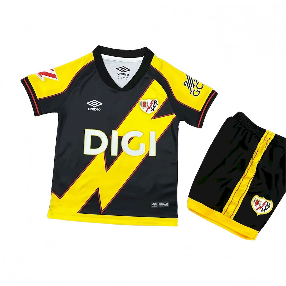 Rayo Vallecano 2025/26 Conjunto Terceiro – Criança