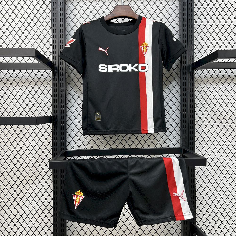 Sporting de Gijón 2025/26 Conjunto Alternativo – Criança