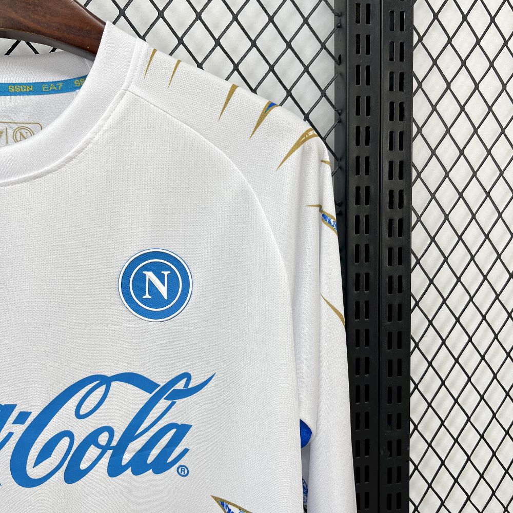 Napoli 2025/26 Camisola de Pré-Jogo de Manga Comprida – Homem