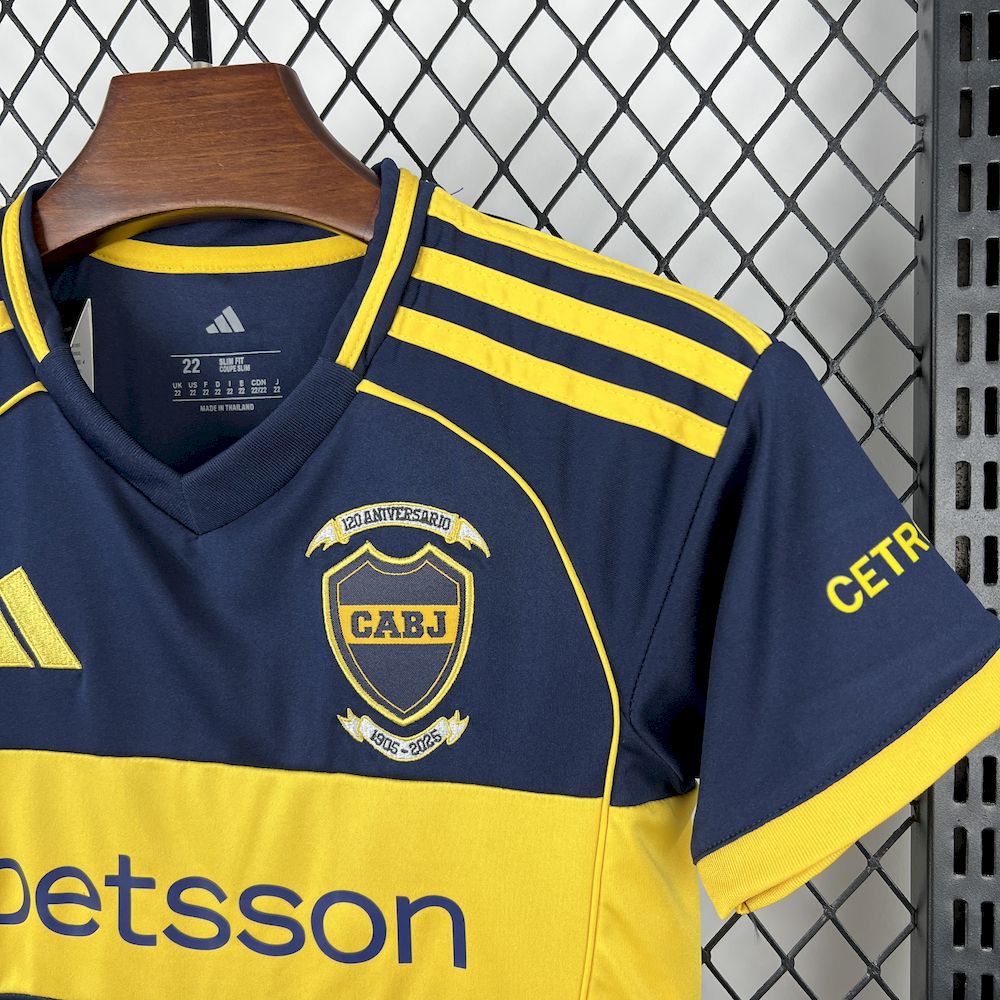 Boca Juniors 2025/26 Conjunto Principal – Criança