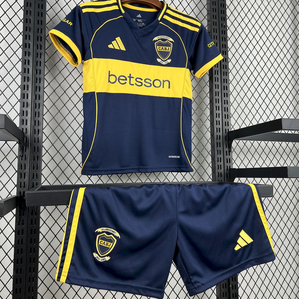 Boca Juniors 2025/26 Conjunto Principal – Criança