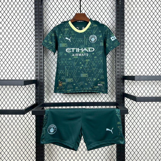 Manchester City 2025/26 Conjunto Quarto – Criança