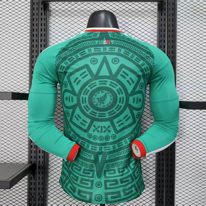 México 2026 Camisola Principal Mundial de Manga Comprida Camisola Versão Jogador – Homem