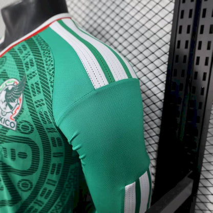 México 2026 Camisola Principal Mundial de Manga Comprida Camisola Versão Jogador – Homem