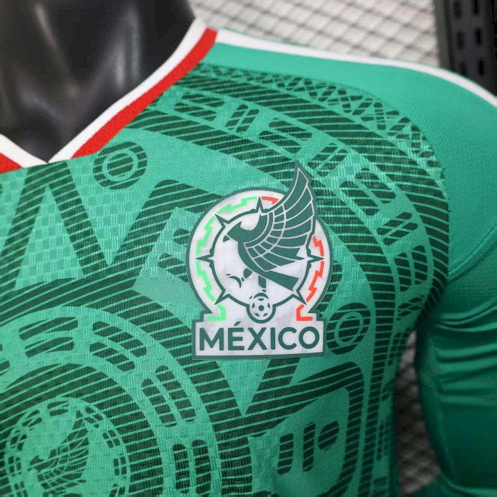 México 2026 Camisola Principal Mundial de Manga Comprida Camisola Versão Jogador – Homem