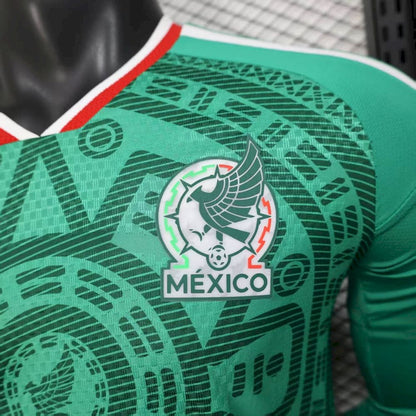 México 2026 Camisola Principal Mundial de Manga Comprida Camisola Versão Jogador – Homem