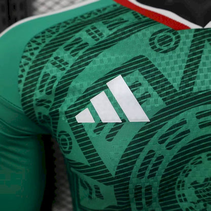 México 2026 Camisola Principal Mundial de Manga Comprida Camisola Versão Jogador – Homem