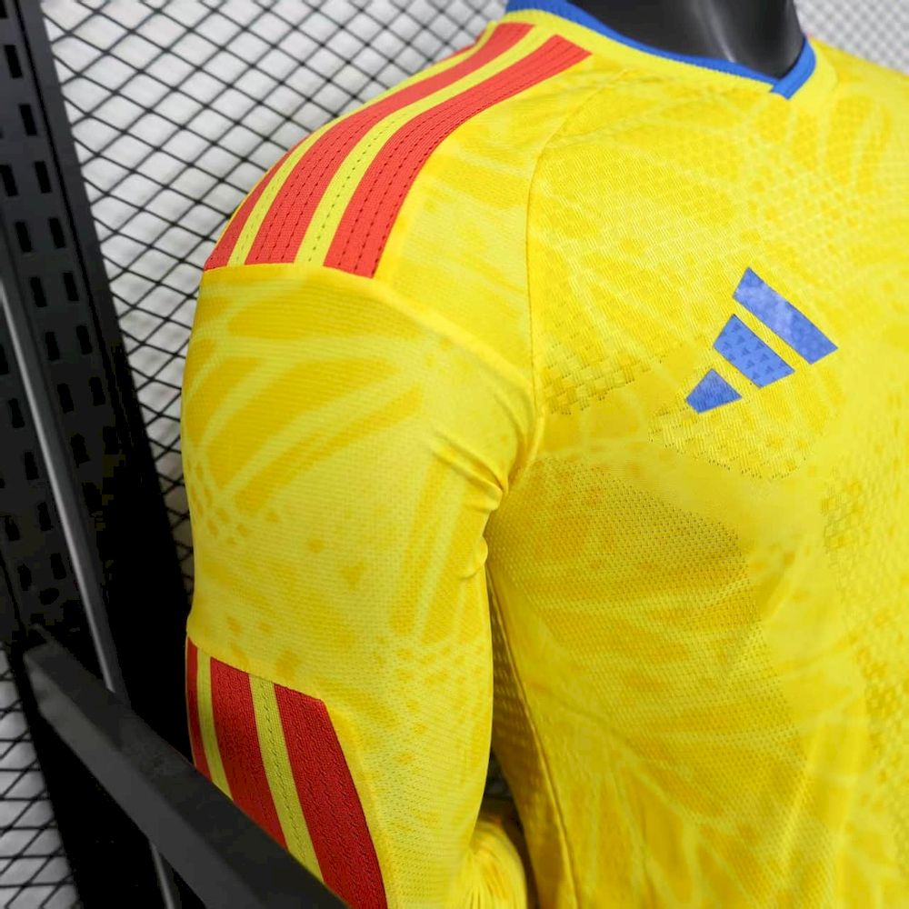 Colombia 2026 Camisola Principal Mundial de Manga Comprida Versão Jogador – Homem