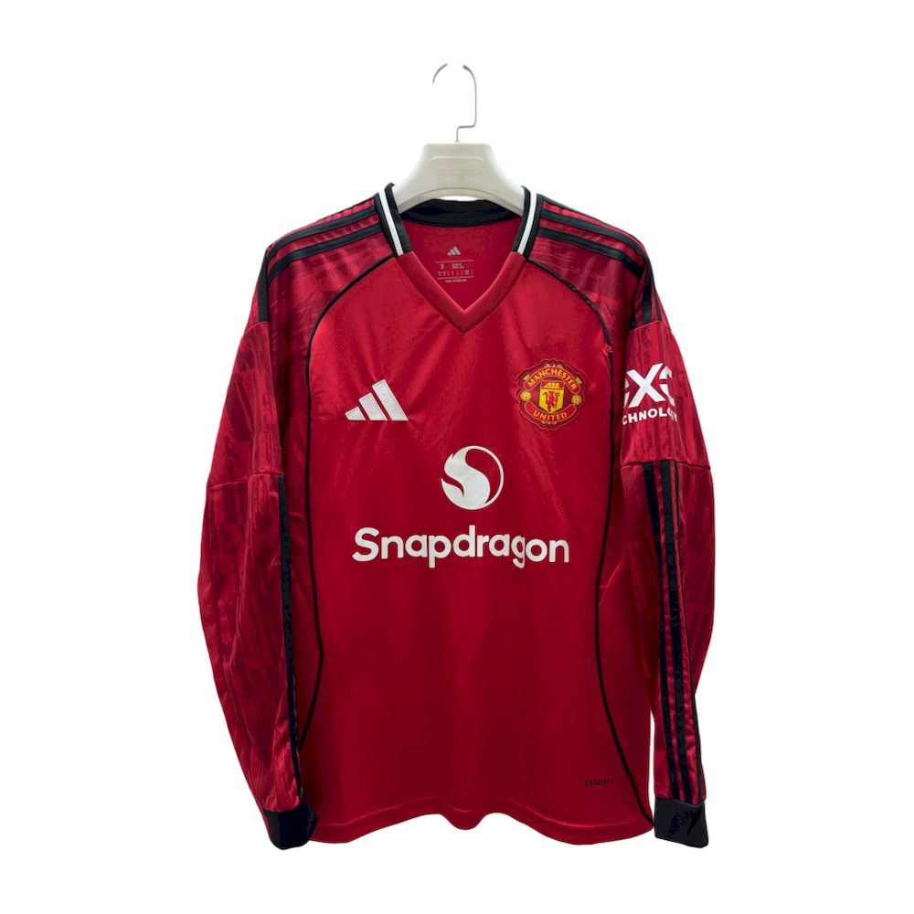 Manchester United 2025/26 Camisola Principal de Manga Comprida – Homem