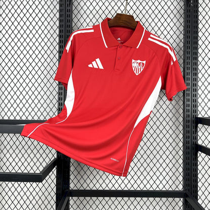 Sevilla FC 2025/26 Camisola Polo Vermelha Travel – Homem