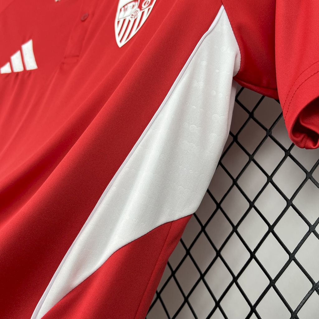 Sevilla FC 2025/26 Camisola Polo Vermelha Travel – Homem