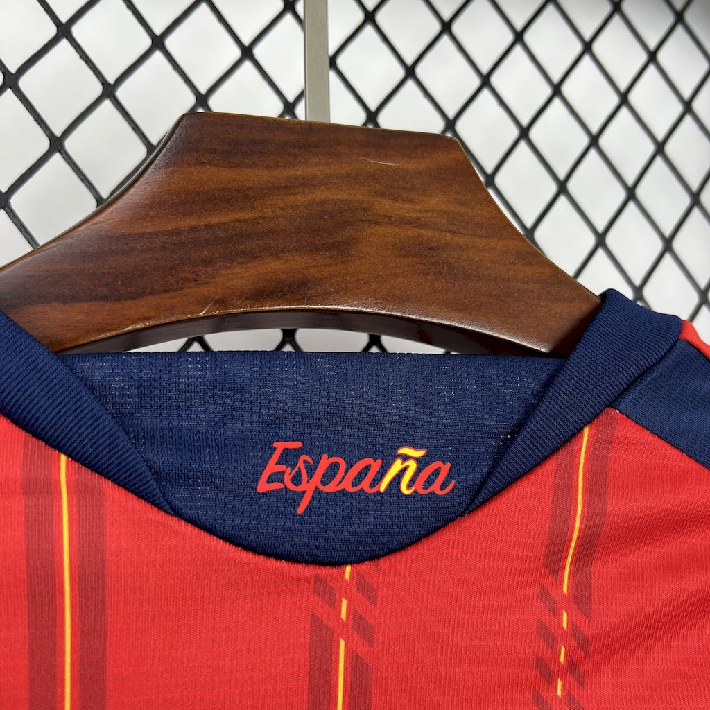 Espanha 2026 Camisola Principal Mundial de Manga Comprida Champions Edição – Homem