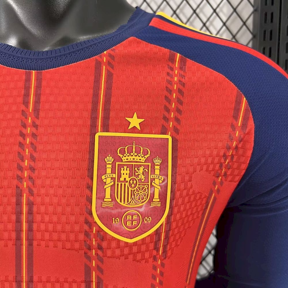 Espanha 2026 Camisola Principal Mundial de Manga Comprida Versão Jogador Champions Edição – Homem