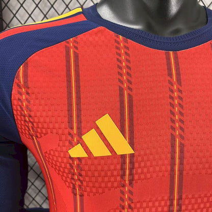 Espanha 2026 Camisola Principal Mundial de Manga Comprida Versão Jogador – Homem
