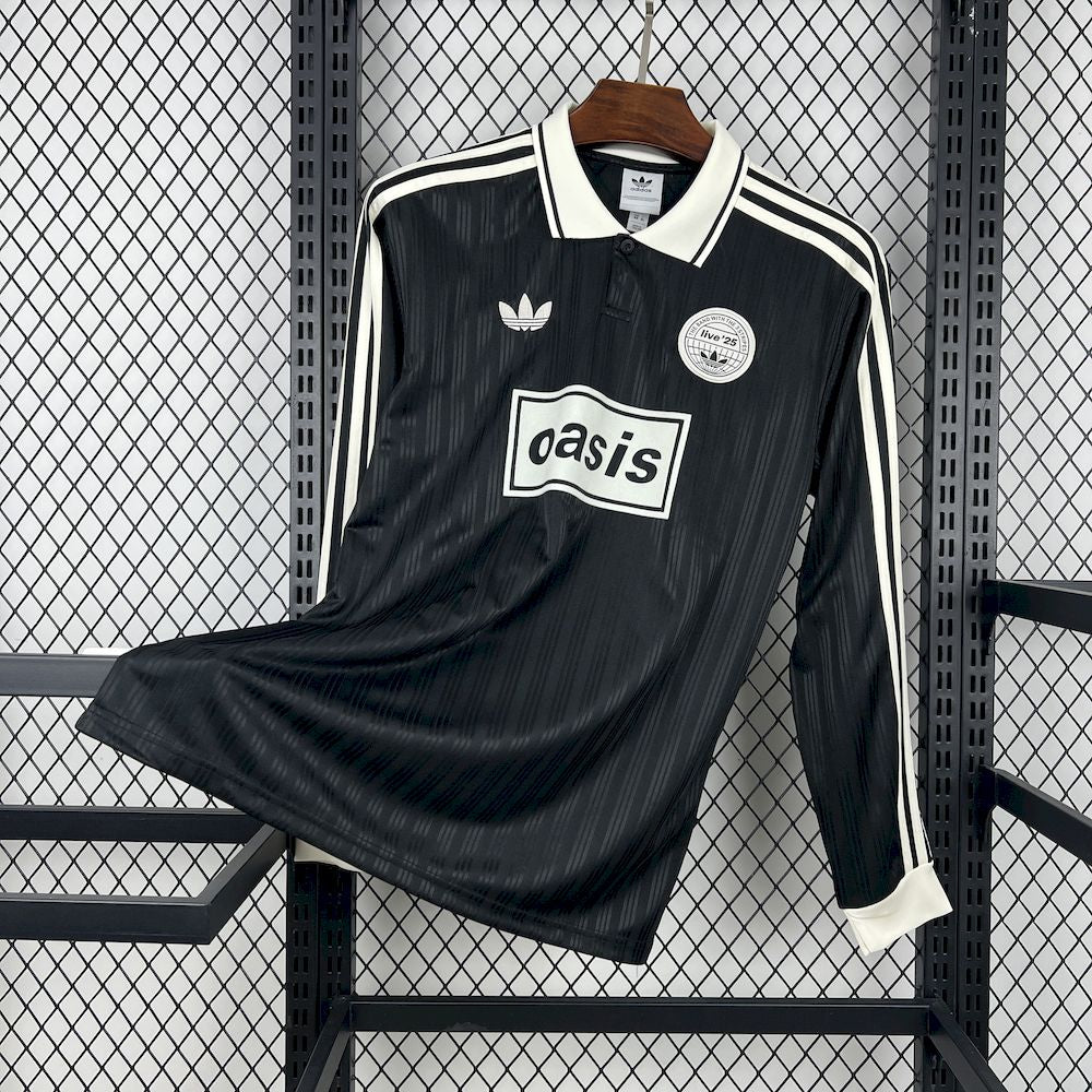 Oasis Tour 2025/26 Camisola Preta de Manga Comprida – Homem