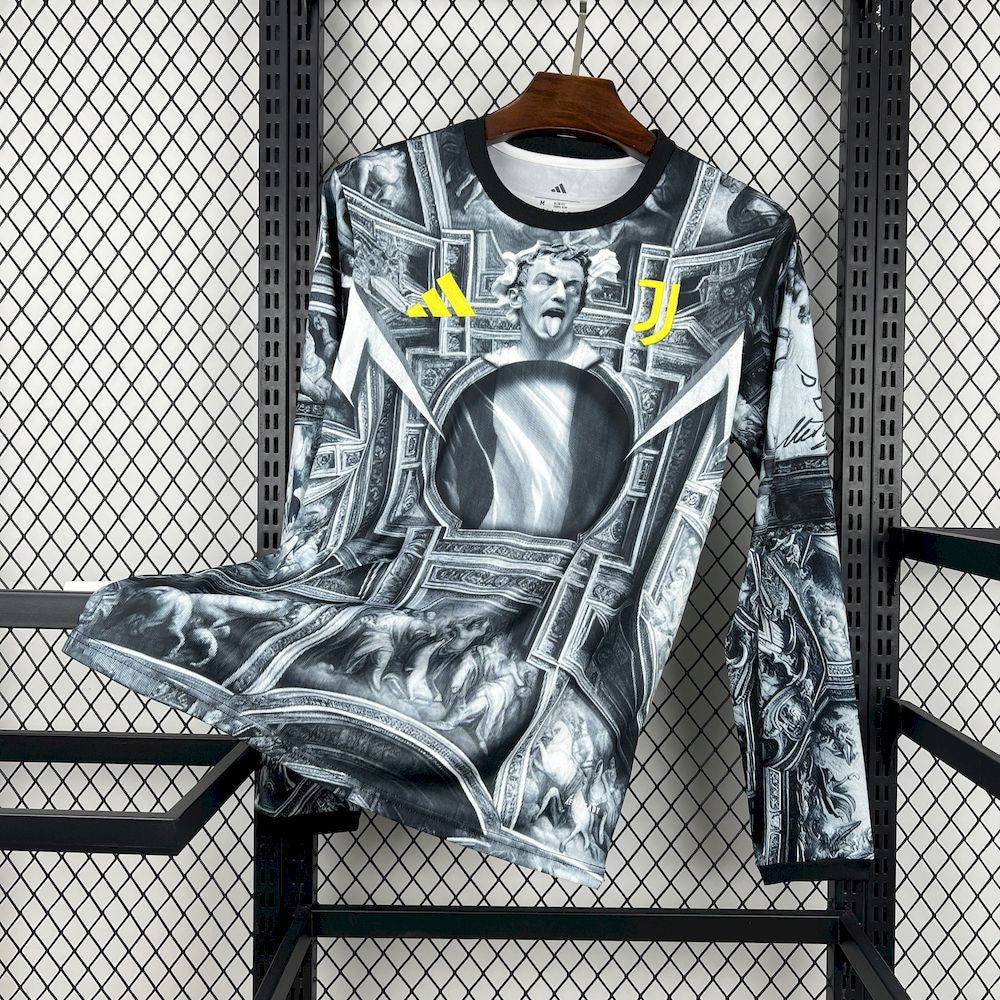 Juventus Del Piero 2025/26 Camisola de Pré-Jogo de Manga Comprida – Homem