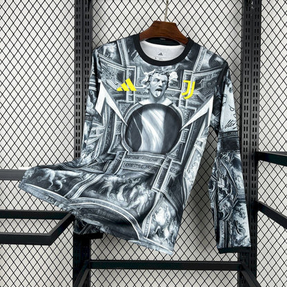 Juventus Del Piero 2025/26 Camisola de Pré-Jogo de Manga Comprida – Homem
