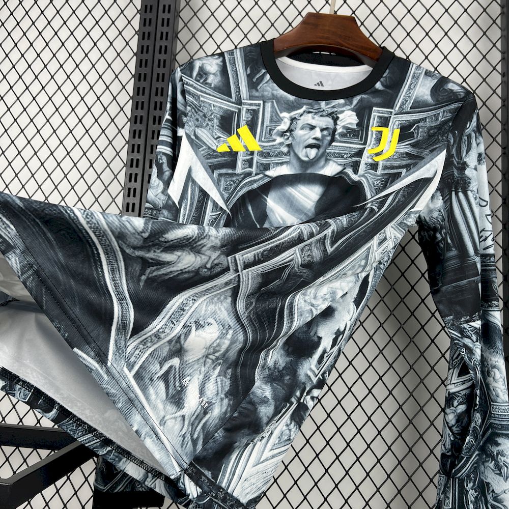 Juventus Del Piero 2025/26 Camisola de Pré-Jogo de Manga Comprida – Homem