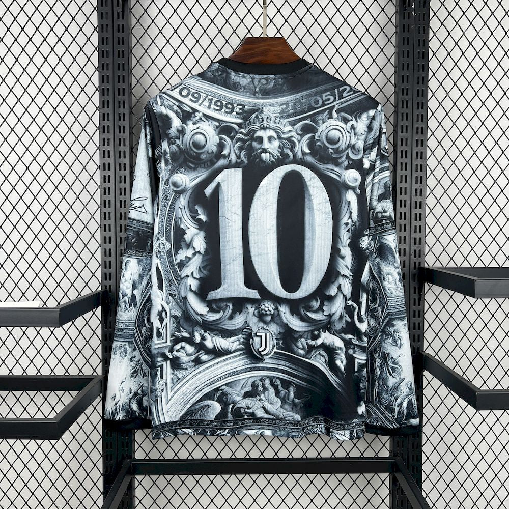Juventus Del Piero 2025/26 Camisola de Pré-Jogo de Manga Comprida – Homem