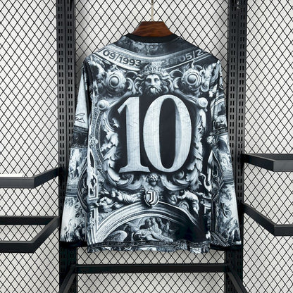Juventus Del Piero 2025/26 Camisola de Pré-Jogo de Manga Comprida – Homem