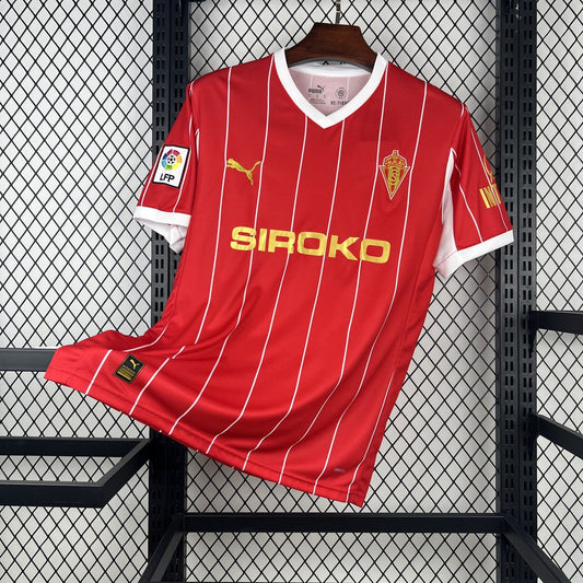 Sporting de Gijón 2025/26 Camisola Vintage – Homem
