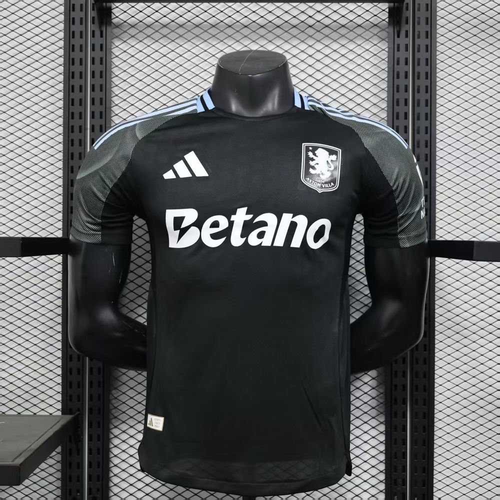 Aston Villa 2025/26 Camisola Alternativa Versão Jogador – Homem