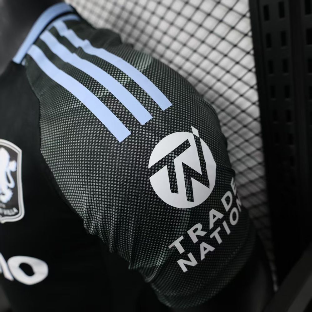 Aston Villa 2025/26 Camisola Alternativa Versão Jogador – Homem