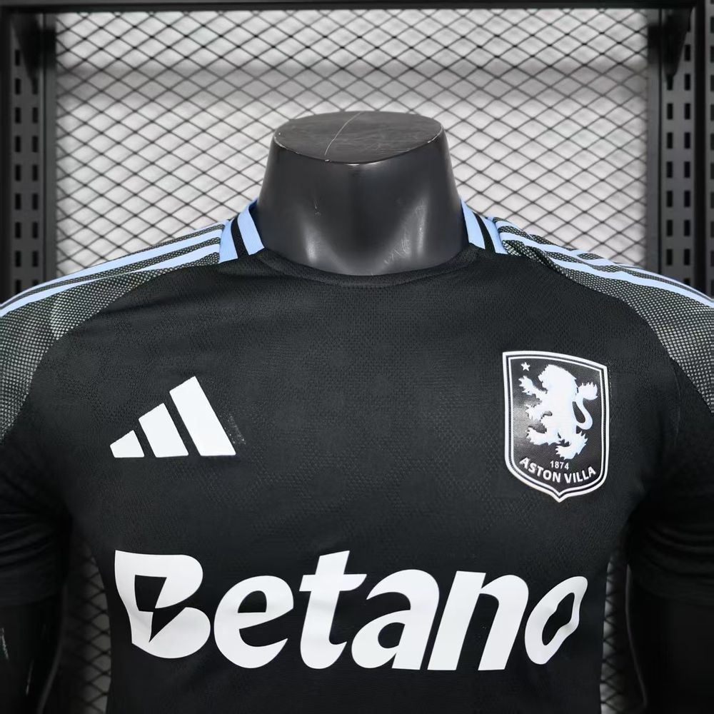 Aston Villa 2025/26 Camisola Alternativa Versão Jogador – Homem