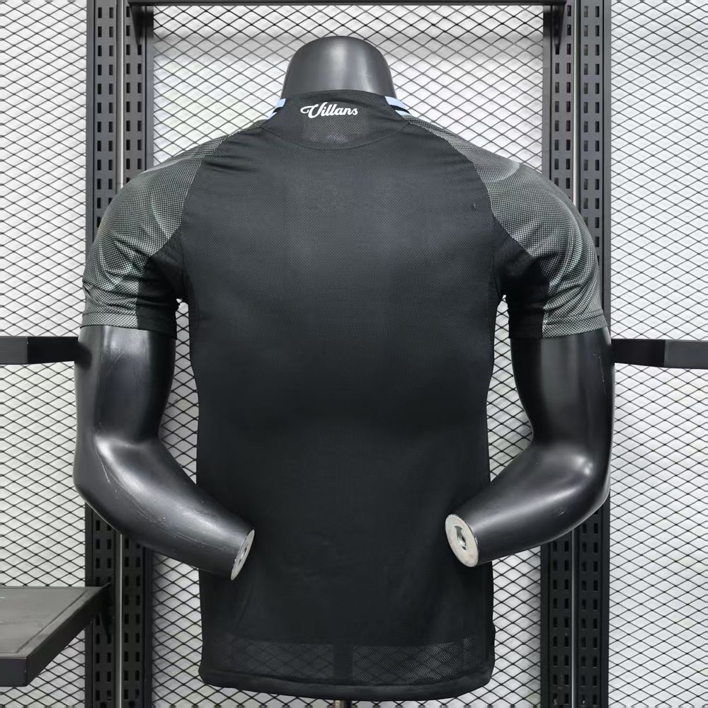 Aston Villa 2025/26 Camisola Alternativa Versão Jogador – Homem