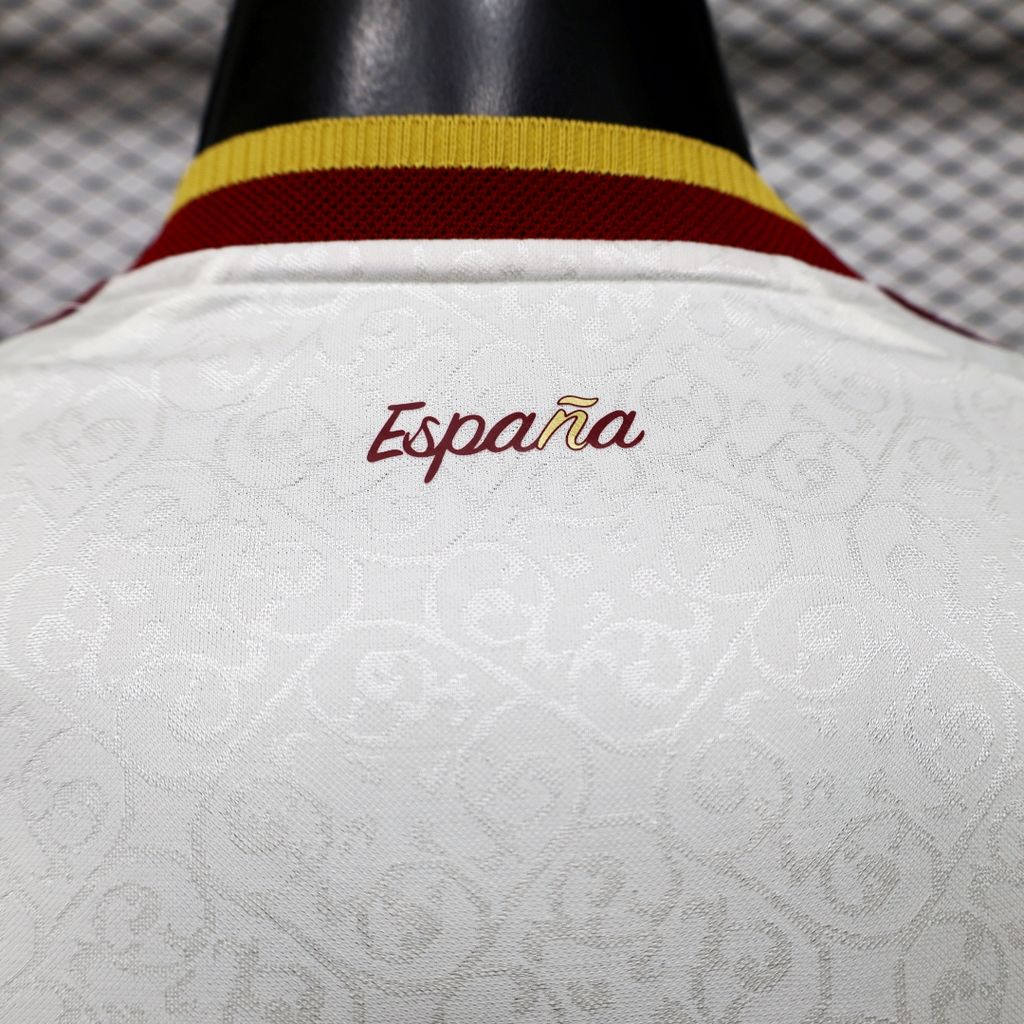 Espanha 2026 Camisola Alternativa Mundial de Manga Comprida Versão Jogador (Versão Campeão 2 Estrelas) – Homem