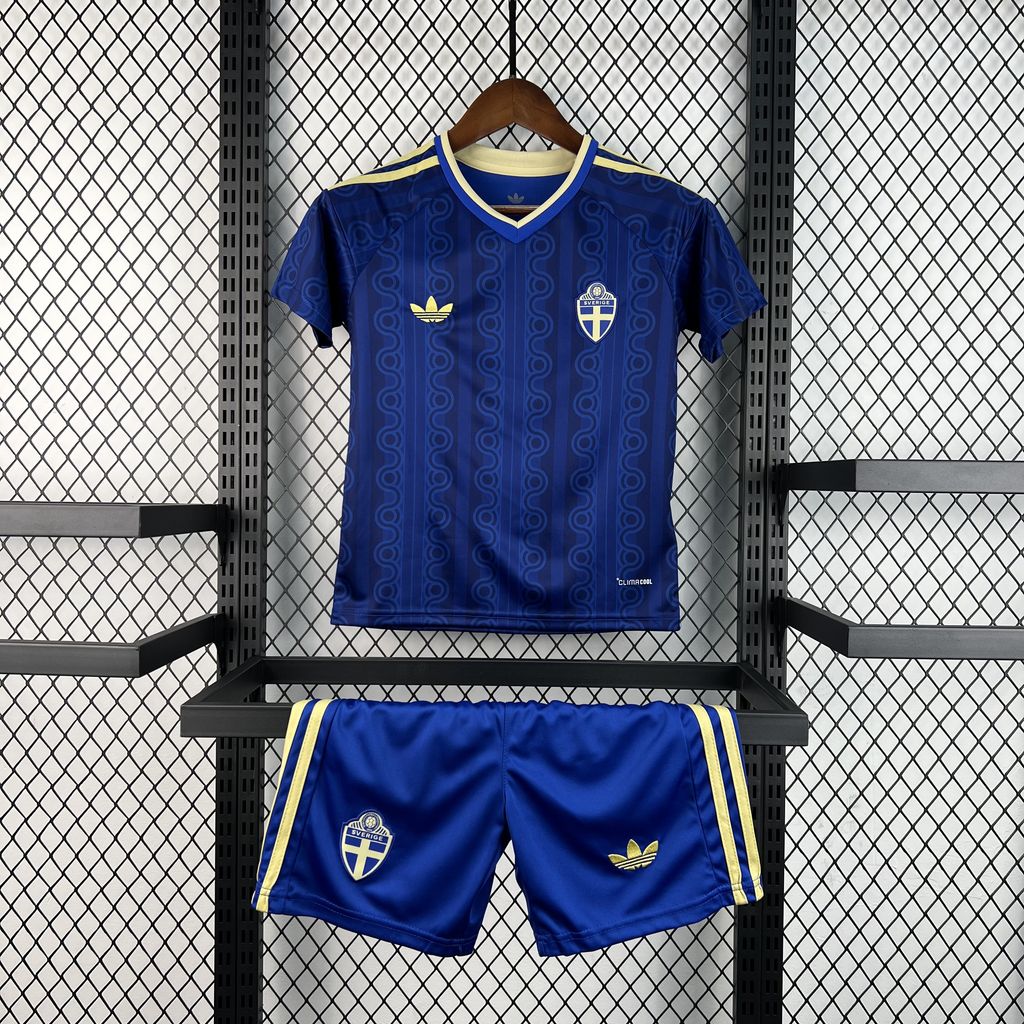 Suécia 2026 Conjunto Alternativo Mundial – Criança