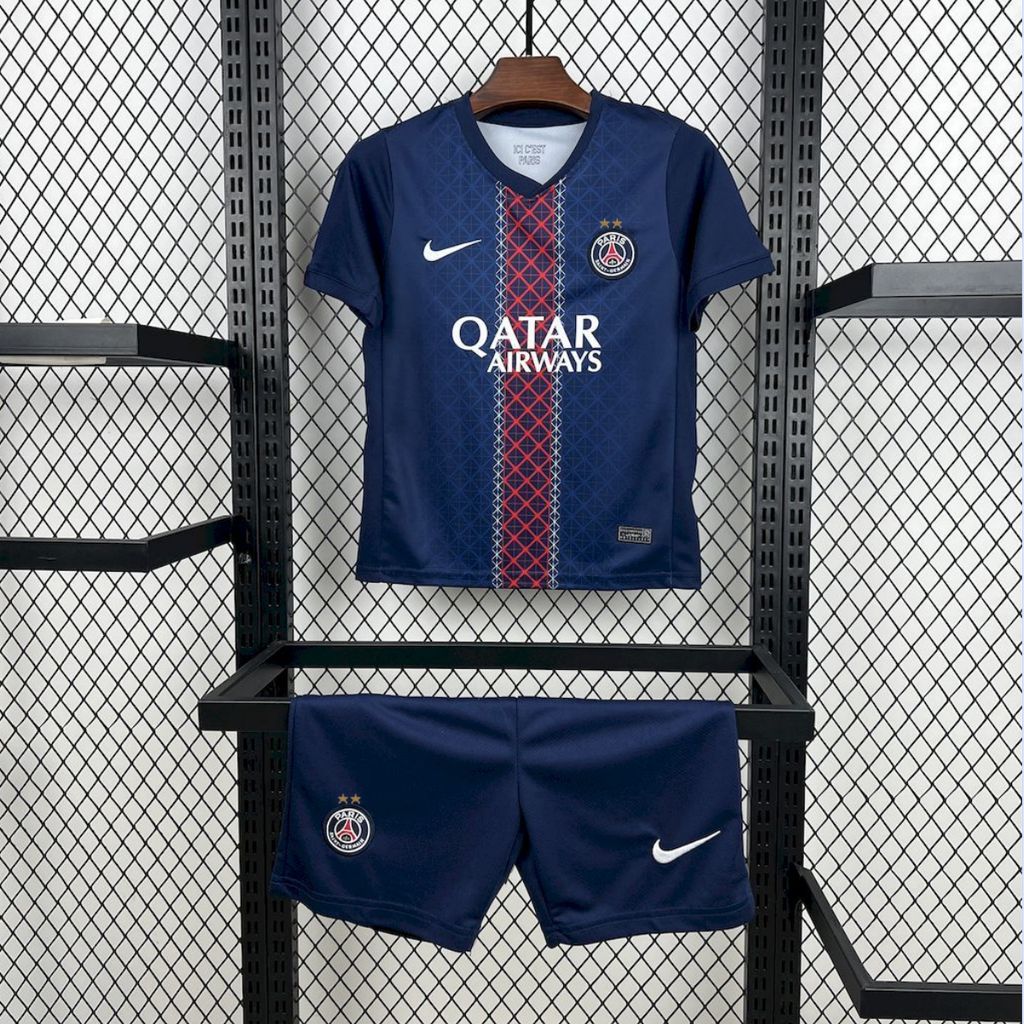 Paris Saint-Germain 2025/26 Conjunto Principal UCL – Criança
