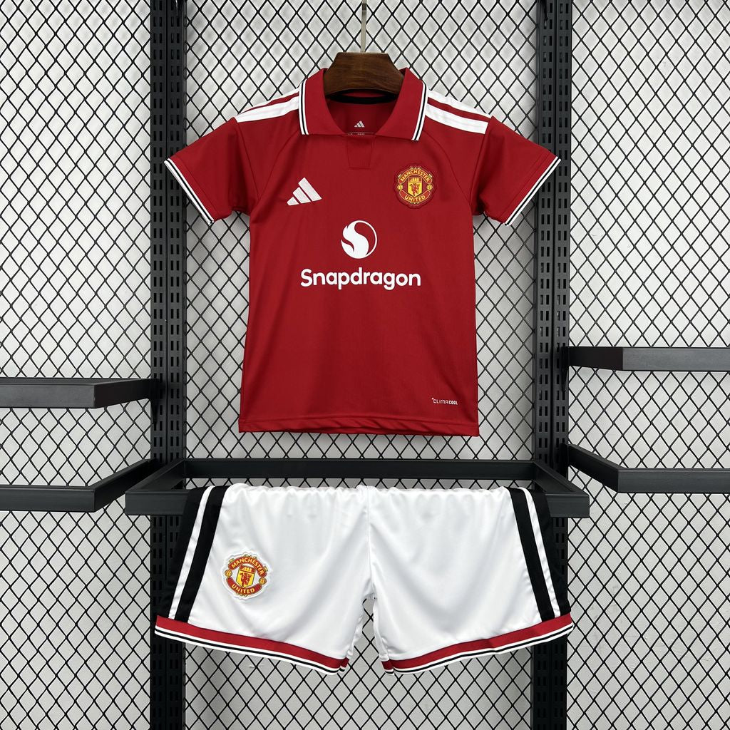 Manchester United 2026/27 Conjunto Principal – Criança