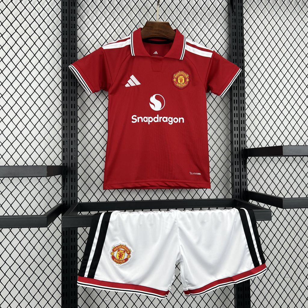 Manchester United 2026/27 Conjunto Principal – Criança