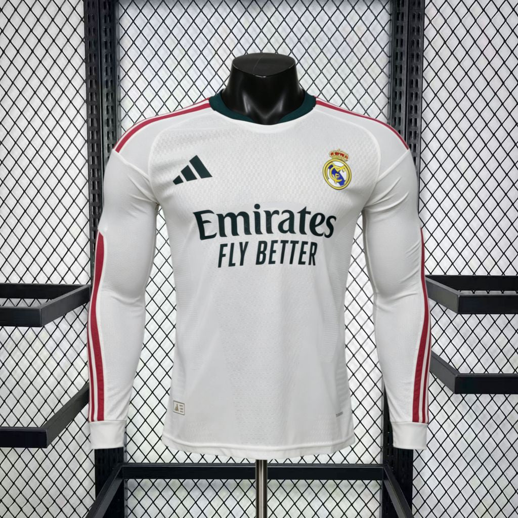 Real Madrid 2026/27 Camisola Principal de Manga Comprida Versão Jogador – Homem