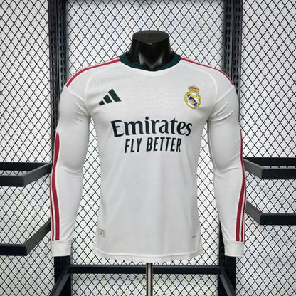 Real Madrid 2026/27 Camisola Principal de Manga Comprida Versão Jogador – Homem