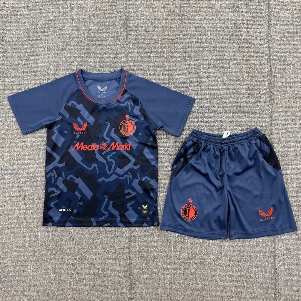 Feyenoord Rotterdam 2026/27 Conjunto Terceiro – Criança