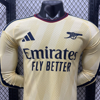 Arsenal 2026/27 Camisola Alternativa de Manga Comprida Versão Jogador – Homem